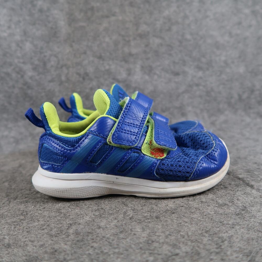Adidas Shoes Toddler 8K Casual Sneakers Hyperfast Two Strap Blue Green Walk Run